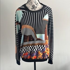 Clover Canyon Surrealism Abstract Sweater